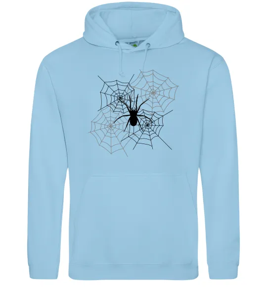 Чоловіча толстовка (худі) Павутиння Блакитний фото