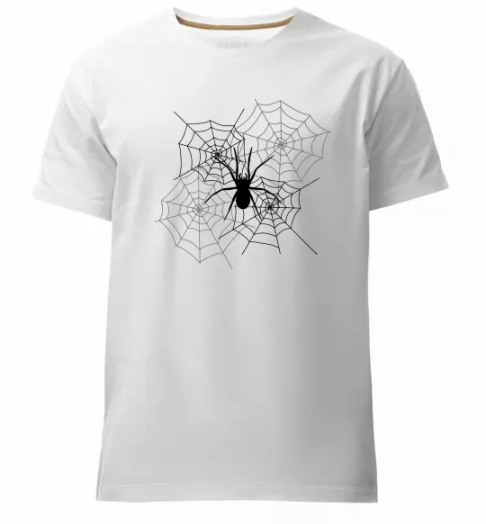Мужская премиум футболка Павутиння Белый фото