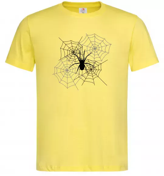 Мужская футболка Павутиння Лимонный фото