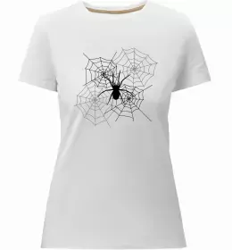 Женская премиум футболка Чорна вдова Белый фото