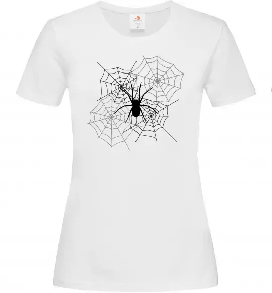 Женская футболка Павутиння Белый фото