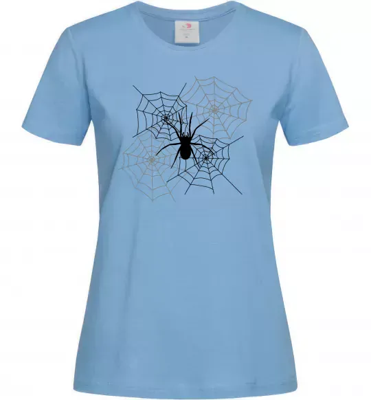 Женская футболка Павутиння Голубой фото