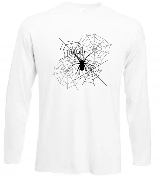 Лонгслів Павутиння Білий фото