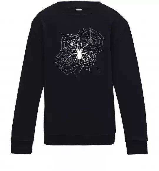 Детский Свитшот Павутиння Черный фото