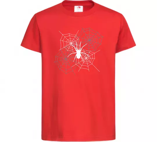 Дитяча футболка Павутиння Червоний фото