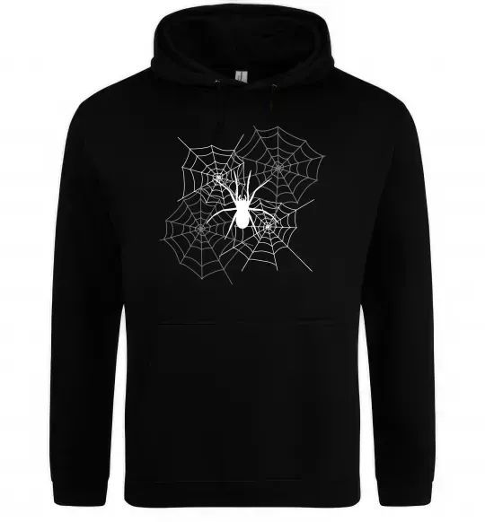 Чоловіча толстовка (худі) Павутиння Чорний фото