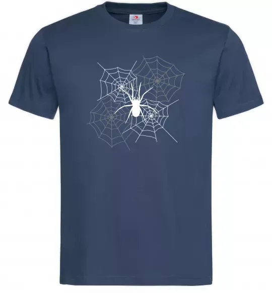 Мужская футболка Павутиння Темно-синий фото