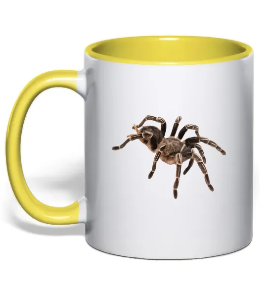 Чашка с цветной ручкой Tarantula Лимонный фото