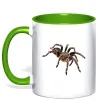 Чашка с цветной ручкой Tarantula Лаймовый фото
