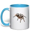 Чашка з кольоровою ручкою Tarantula Блакитний фото