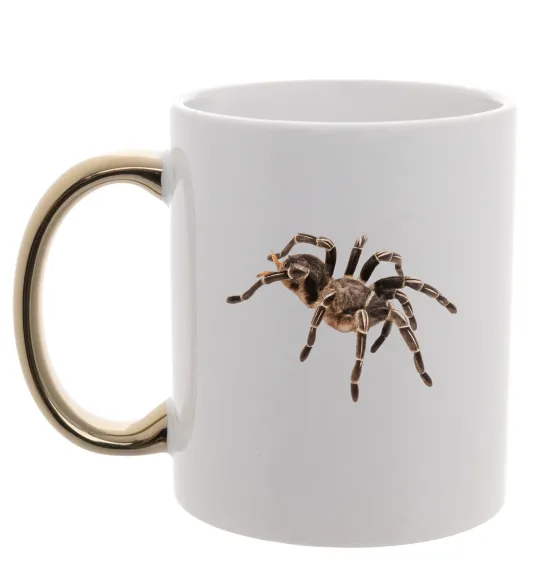 Чашка з кольоровою ручкою Tarantula Золото фото