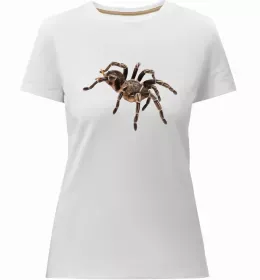 Женская премиум футболка Чорна вдова Белый фото