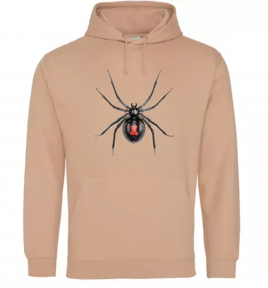 Женская толстовка (худи) Чорна вдова Песочный фото