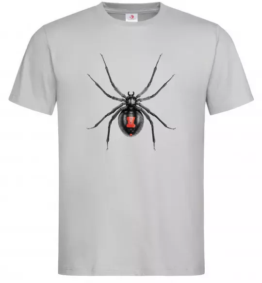 Мужская футболка Чорна вдова Серый фото