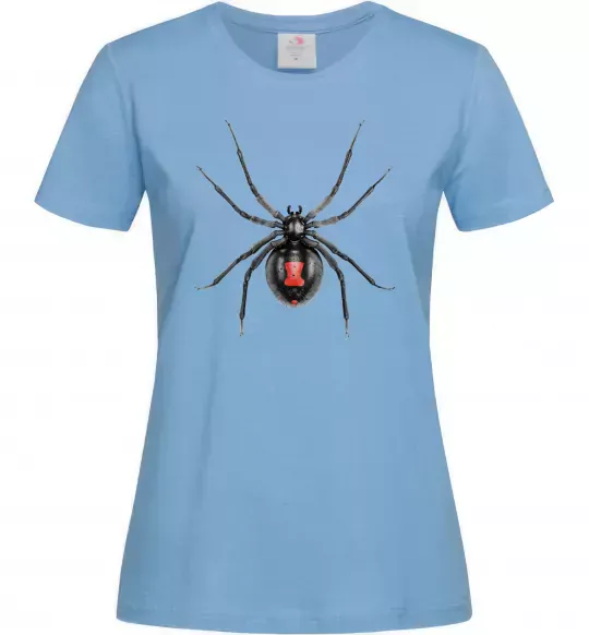 Жіноча футболка Чорна вдова Блакитний фото