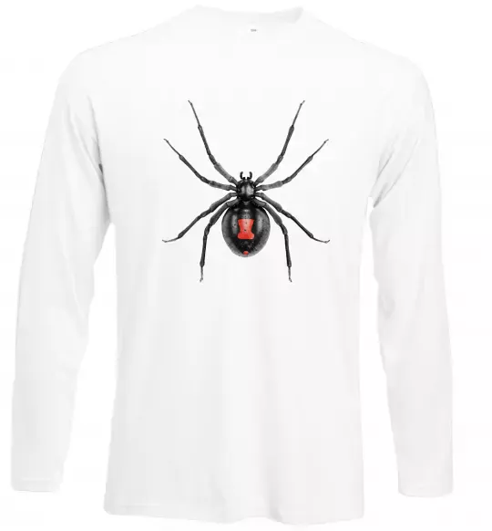 Лонгслив Чорна вдова Белый фото