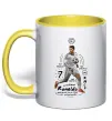 Чашка с цветной ручкой Cristiano Ronaldo Солнечно желтый Чашка с цветной ручкой Cristiano Ronaldo Солнечно желтый фото