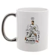 Чашка с цветной ручкой Cristiano Ronaldo Серебро Чашка с цветной ручкой Cristiano Ronaldo Серебро фото