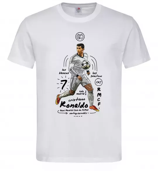 Мужская футболка Cristiano Ronaldo Белый фото
