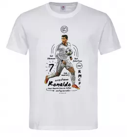 Мужская футболка Cristiano Ronaldo Белый фото