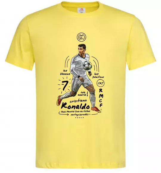 Мужская футболка Cristiano Ronaldo Лимонный фото
