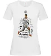Женская футболка Cristiano Ronaldo Белый Женская футболка Cristiano Ronaldo Белый фото