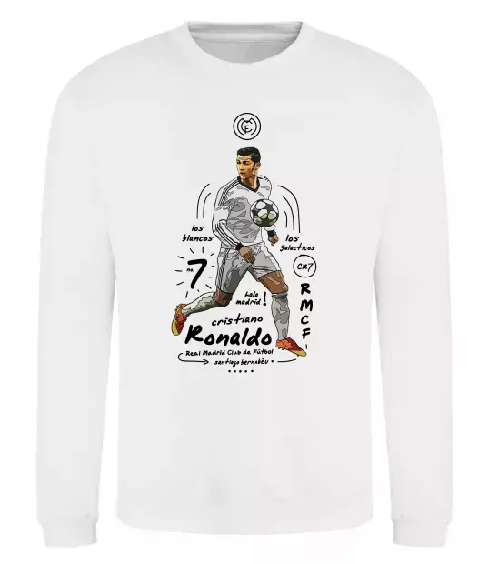 Свитшот Cristiano Ronaldo Белый фото