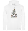 Жіноча толстовка (худі) Cristiano Ronaldo Білий фото