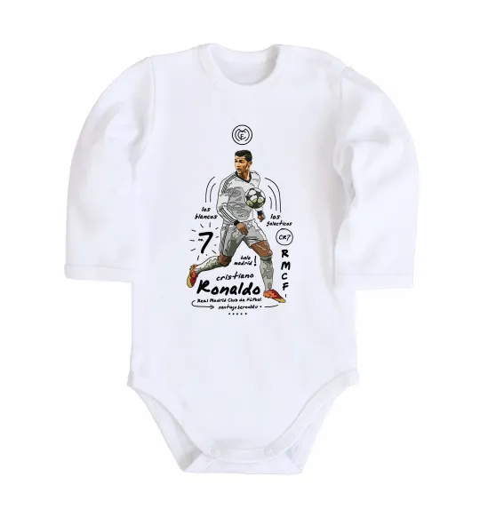 Дитячий бодік Cristiano Ronaldo Білий фото
