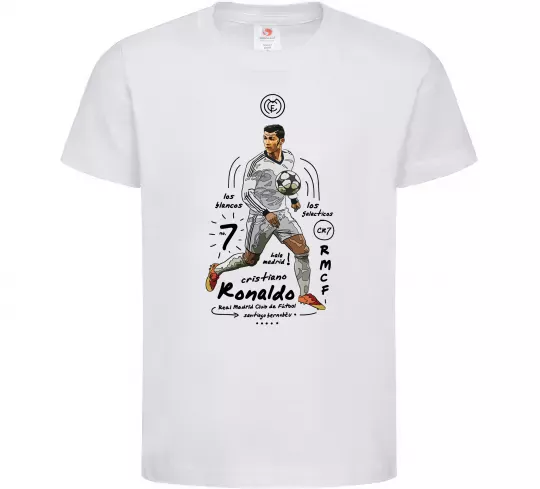 Дитяча футболка Cristiano Ronaldo Білий фото