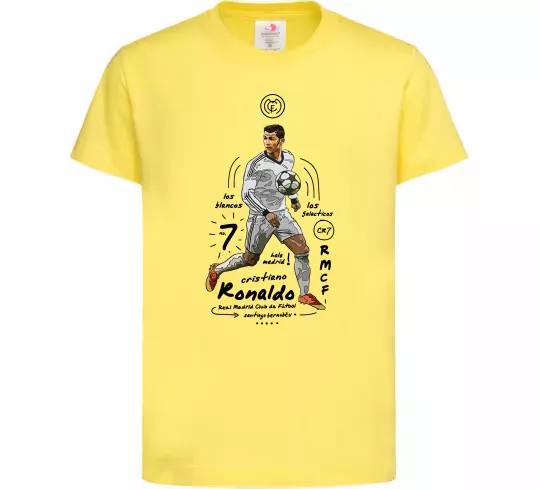 Дитяча футболка Cristiano Ronaldo Лимонний фото