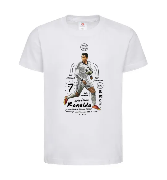 Детская футболка Cristiano Ronaldo Белый фото