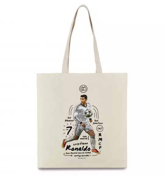 Эко-сумка Cristiano Ronaldo Бежевый фото