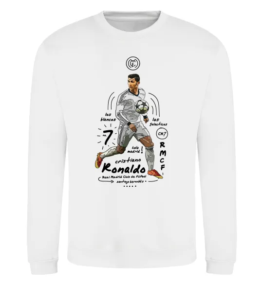 Світшот Cristiano Ronaldo Білий фото