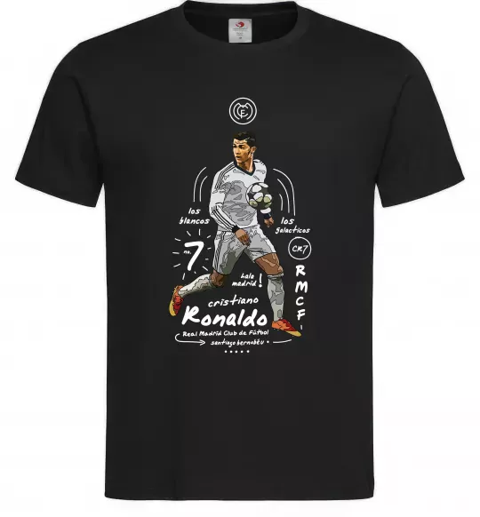 Мужская футболка Cristiano Ronaldo Черный фото
