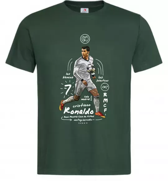 Мужская футболка Cristiano Ronaldo Темно-зеленый фото