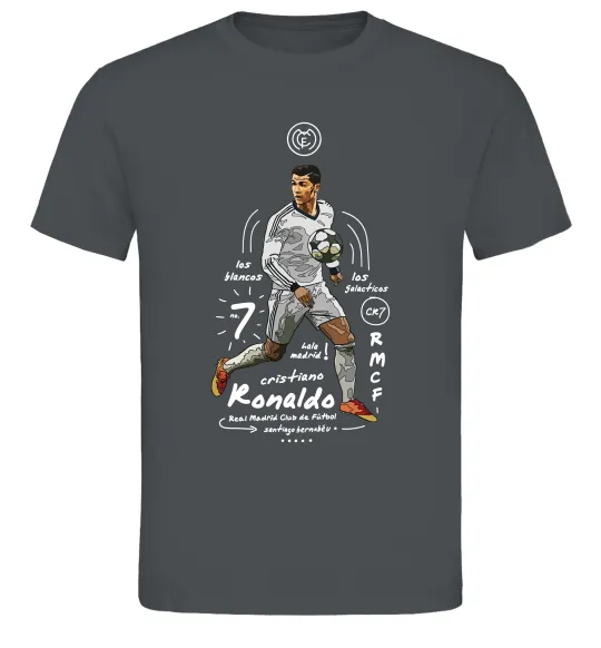 Мужская футболка Cristiano Ronaldo Графит фото