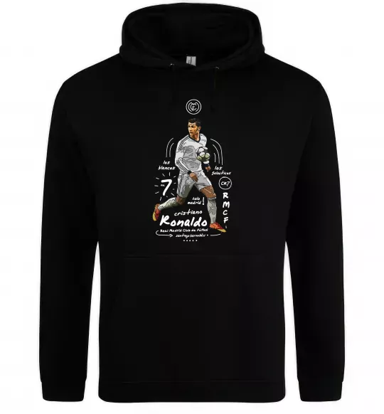 Жіноча толстовка (худі) Cristiano Ronaldo Чорний фото