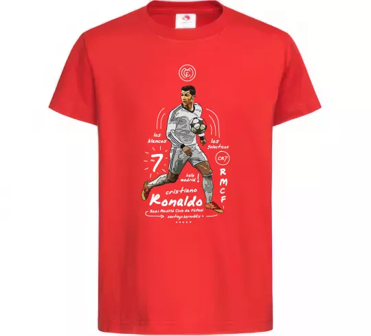 Дитяча футболка Cristiano Ronaldo Червоний фото