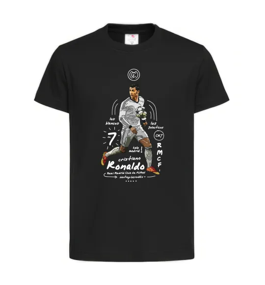 Детская футболка Cristiano Ronaldo Черный фото