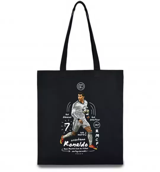 Эко-сумка Cristiano Ronaldo Черный фото