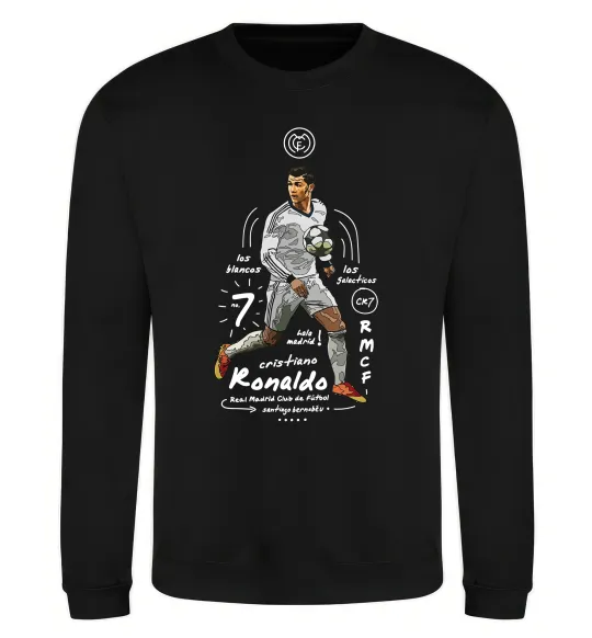 Світшот Cristiano Ronaldo Чорний фото