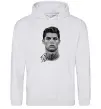 Мужская толстовка (худи) Молодий Ronaldo Серый меланж фото