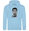 Чоловіча толстовка (худі) Молодий Ronaldo Блакитний фото