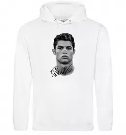 Женская толстовка (худи) Молодий Ronaldo Белый фото