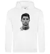 Женская толстовка (худи) Молодий Ronaldo Белый Женская толстовка (худи) Молодий Ronaldo Белый фото