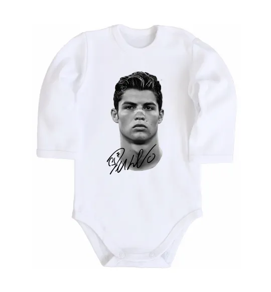 Дитячий бодік Молодий Ronaldo Білий фото