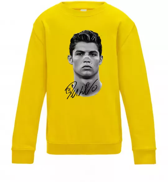 Детский Свитшот Молодий Ronaldo Солнечно желтый фото