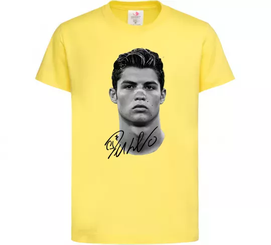 Дитяча футболка Молодий Ronaldo Лимонний фото