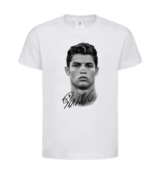 Дитяча футболка Молодий Ronaldo Білий фото